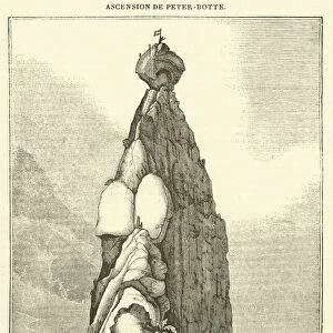 Le mont Peter-Botte (engraving)