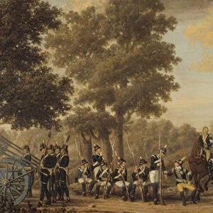 Le roi Gustave III de Suede (1746-1792) durant la guerre russo suedoise (1788-1790