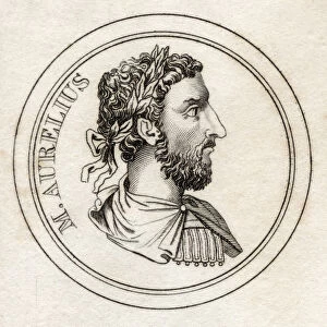 Marcus Aurelius, from Crabbs Historical Dictionary, published 1825 (litho)