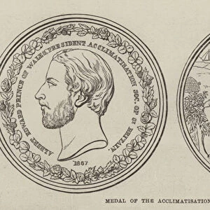 Medal of the Acclimatisation Society (engraving)