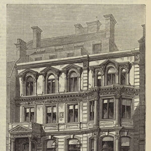 New Building of the City Carlton Club (engraving)
