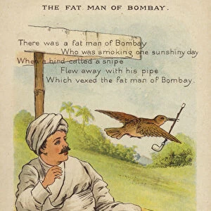 Nursery rhyme: The Fat Man Of Bombay (chromolitho)