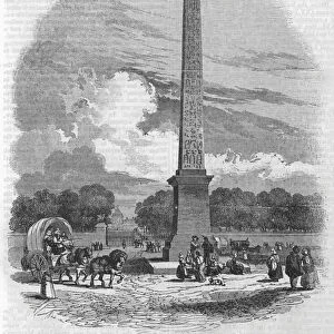 Obelisk of Luxor, Place Louis XVI, Paris (engraving)