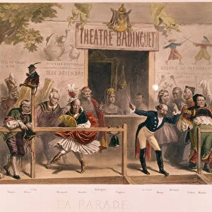 The Parade, caricature of Napoleon III and his court (1808-73)