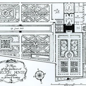 A Plan of the Gardens at Belton House, Lincolnshire, as formerly existing, c
