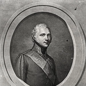 Portrait of Alexander I (1777-1825) engraved by Pierre Alexandre Tardieu (1756-1844)