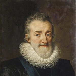 Portrait de Henri IV (1553-1610) roi de France - King Henry IV of France par Pourbus