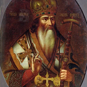 Portrait of Joachim, Patriarch of Moscow (1674-1690) (oil on canvas)