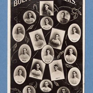 Postcard of Bolton Wanderers FC players, season 1911-12 (b / w litho)