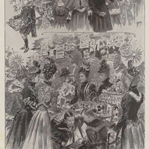 Princess Christians Bazaar in Aid of the Windsor Creche and the National Society for the Prevention of Cruelty to Children (engraving)