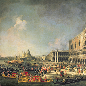 The Reception of the French Ambassador in Venice, c. 1740s (oil on canvas)