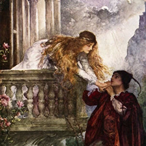 Romeo and Juliet (colour litho)