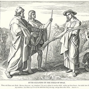 Ruth Gleaning in the Field of Boaz (engraving)