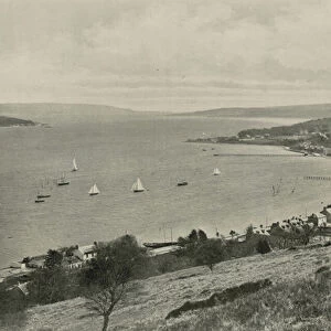 Sandbank, from the East, showing Sandbank and Kilmun (b / w photo)