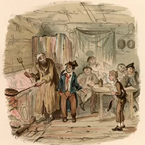 Scene from the novel "Oliver Twist"