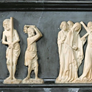 Scenes of the Passion of Christ, from Sainte-Chapelle du Palais (marble)