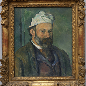Self-portrait. Painting by Paul Cezanne (1839-1906), oil on canvas around 1880