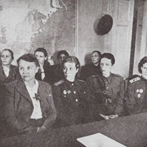 Soviet womens committee, USSR (b / w photo)