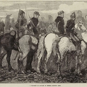 A Squadron of Cavalry of General Chanzys Army (engraving)