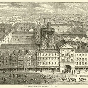 St Bartholomews Hospital in 1750 (engraving)