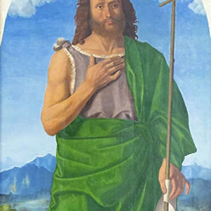 St John the Baptist, (tempera on panel)