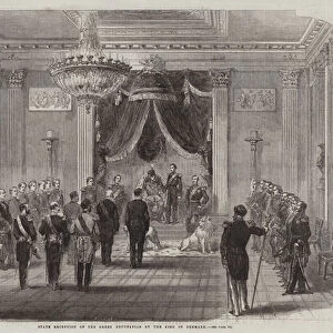 State Reception of the Greek Deputation by the King of Denmark (engraving)