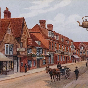 Stone St Cranbrook, Kent (colour litho)