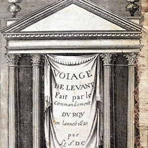 Title page of "Voyage de levant made by the command of the king in the year