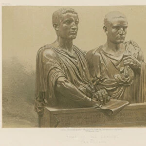 Tomb of the Gracchi by C A B E Guillaume (chromolitho)