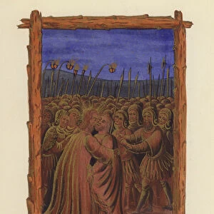 The treachery of Judas (colour litho)