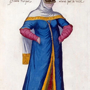 Turkish woman with Niquab (illustration)