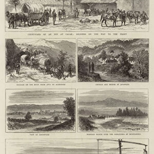 The War in the East, from Parakjin to the Front (engraving)