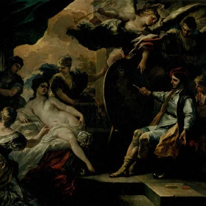 Zeuxis and the Maidens of Croton (oil on copper)