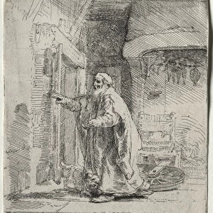 Blindness Tobit Larger Plate 1651 Rembrandt van Rijn