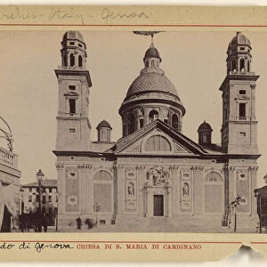 Chiesa dis Maria Carignano Italian 1890 Gelatin silver