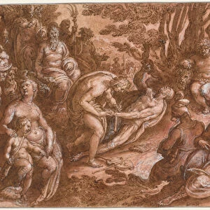 Flaying Marsyas ca 1585-1603 Jan van der Straet