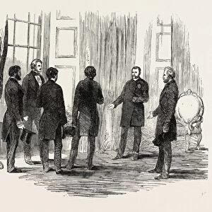 Interview with the King of Denmark, 1851 Engraving