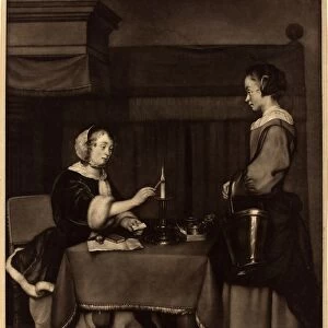 James Watson after Gabriel Metsu (British, 1719 - 1804), The Female Correspondent