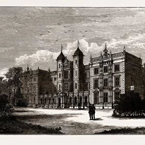 KNELLER HALL, UK, engraving 1881 - 1884