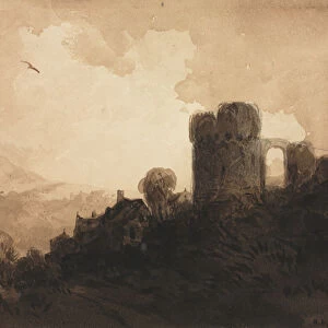 Landscape Castle Ruin Richard Parkes Bonington