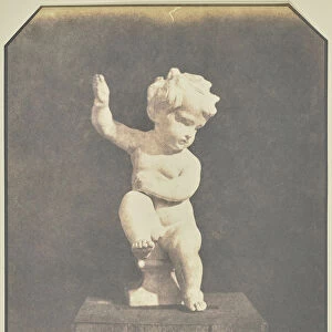 Statuette Boy Raised Arm Hippolyte Bayard French