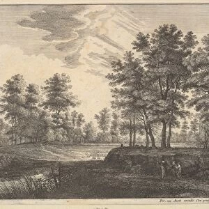 Wooded Landscape 1644 Etching third state four