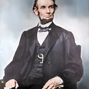 Portrait of President Abraham Lincoln during the American Civil War