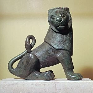 Archaic bronze lion from Dodona