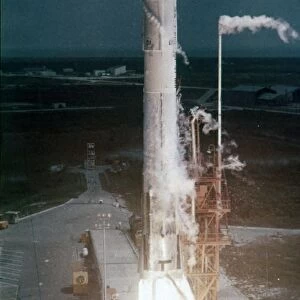 Atlas-Centaur rocket lifting off, Cape Canaveral Air Force Station, Florida, USA
