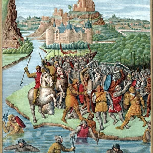 Battle between Bacchides and Jonathan, Maccabean Revolt, 160 BC, (c19th century)