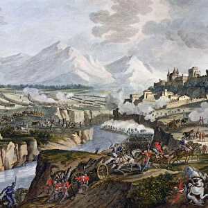 The Battle of Rovereto, Italy, 18 Fructidor, Year 4 (September 1796) Artist: Jean