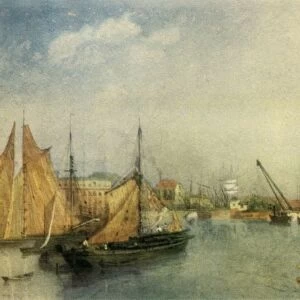 Bristol Harbour, mid 19th century, (1942). Creator: James Baker Pyne