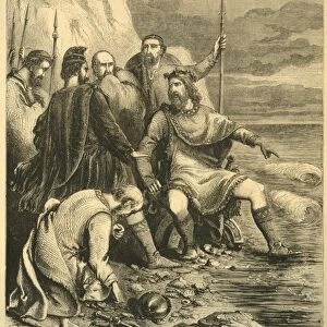 Canute Reproving the Flattery of his Courtiers, c1890. Creator: Unknown