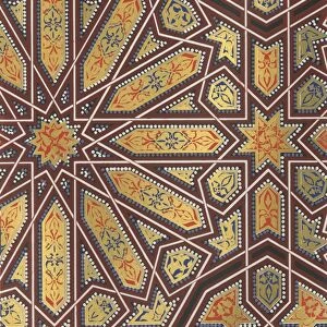 Part of ceiling of the Portico of the Court of the Fish Pond, 1907. Creator: Unknown